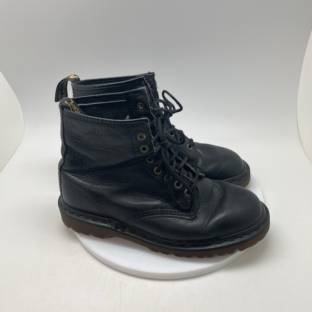 Vintage Dr Martens 1460 Boots Men Size 8 US 7 UK Black Leather 8 Eye England